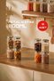 Glass Jars with Metal Lids 1100 ml (12 Pieces) – Set of Storage and Spice Jars with Lids, Glass Jars 19X10 cm