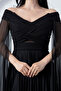 Strapless Neckline Pleated Tulle Dress Dmn0354 - 3