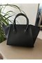 Elegant Modern Black Shoulder Bag Stylish Convenient Daily Bag - 3