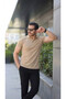 تي شيرت رجالي بياقة قصيرة الأكمام - 4
