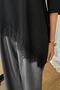Women's Lace T-Shirt Brown Cotton Lace Detailed Relaxed Fit Asymmetrical Women's Blouse - 4