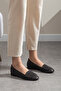 Stone Embellished, Perforated, Breathable, Stylish Women's Ballerinas - 3