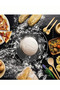 Black Silicone Dough Rolling Mat Set 45X65 cm + Black Silicone 42 cm Rolling Pin – Professional Non-Slip Non-Stick Dough Set - 6
