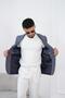 Men's Linen Blazer Jacket Slim Fit Summer Breathable - 4