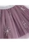 Baby Girl Glittery Elastic Waist Star Detailed Tutu Skirt 0-5 Years Old Purple - 2