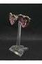 Heart and Butterfly Figured Love Themed Purple Enamel Women's Steel Titanium Earrings Summer Stylish Style New Gift Jewelry Accessory Luck - 5