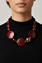 Bordo Acrylic Design Necklace - 2