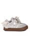 Silver Velcro Glittery Baby Girl Sneakers - 2