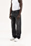 Men's Effect Baggy Jean Trousers Black - 2