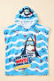 Boy's Poncho Towel 2-8 Years (Beach+Pool+Bathroom) 12646N - 2