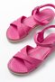 692-564 Fuchsia Orthopedic Sole Cross Buckle Women's Sandals - 4