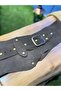 Stellan Nubuck Smoked Genuine Leather Belt - Handmade Design - 4
