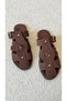 Women's Suede Cage Sandals | Soft Non-Slip Luxury Sole Sandals | Gold Buckle Detailed Summer Sandals Shoes | Popular New Season