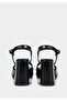 Black Women's Heeled Sandals - 4