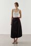 Vual Balloon Skirt Black
