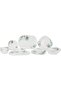 36pcs Opalware Dinner Set RF12880 Square, Includes Serving Platters, Dinner, Soup and Desserts Plates, Side Bowls and Spoons