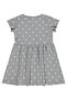 Heart Printed Dress for 2-5 Years Old - Gray - 2