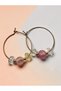 Necef Natural Stone Ring Steel Women's Earrings (Mother's Day Gift) - 2