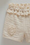 Baby Girl 2-Piece Set Cotton Linen Beige - 2