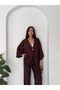 Women's Modal Fabric Bat Sleeve Kimono Double Set - 3