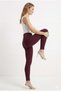Ladybom Women's Burgundy High Waist Tights