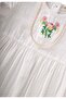 Organic Embroidered Bohemian Muslin Dress 2-10 Years Ecru - 3