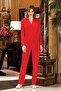 Women's Combed Cotton Lace 6-Piece Dowry Nightgown, Dressing Gown, Pajama Set Set 585 - 5