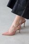 Flora Women's Heeled Patent Leather Shoes Roze - 2