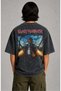 Unisex Oversize Iron Maiden Back Printed Washable Rock Band T-Shirt - 3
