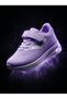 Girl's Lilac White Lace-Up Single Velcro Baby Kids Sports Shoes Sneakers School Shoes - 4