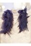 Stoned and Feathered Clip Buckle Shiny Stone Clip Buckle Feathered Buckle 2 Pieces - 3
