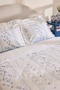 Bluna 100% Cotton Double Duvet Cover Set Blue - 7