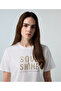 Slogan T-Shirt with Sea Shell Accessories