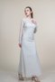 Women's Summer Stone Chic Crew Neck Long Sleeve Embroidered Tulle Stylish Casual Comfortable Dress 50376 - 3
