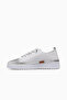 Women's Leather Sneaker Shoes 26Y 26150001Y White/Silver - 2
