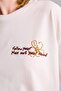 100% Cotton Oversized Crew Neck Flocked Printed Short Sleeve T-Shirt H6966Ax26Sm - 4