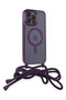 Ilkeshop New iPhone 12 Pro Max Case Divo Strap Magsafe Cover - (103917) Deep Purple - 2