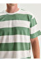 Xside Crew Neck Short Sleeve Striped Combed Cotton Men's T-Shirt (S5) - 3