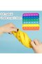 2 Pcs Fidget Toys, Rainbow Fidget Toys, Fidget Popper Push Fidget Toy Bubble Sensory Silicone Anxiety Relief Toy Quiet Fidgets for Fun/Learning/Relaxation for Teen Women Men Boys Girls - 3