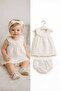 Baby Girl Embroidered Stylish Dress Set - 2