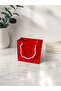 5-Piece Red Cardboard Gift Bag with Drawstring Mini Bag 15X7 cm Party Birthday Wedding Candy Bag