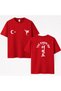 Taekwondo Turkish Flag Turkey Printed Unisex Red T-Shirt T-Shirt