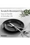 – 6 x Plate/Dinner Plate Set Stoneware Ceramic Tableware Set - Le Papillon Collection (Black, 26 cm) - 3