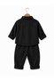 Black Children's Shirt and Pants Set - Oversized Stylish Boys' Combination - Seasonal Comfortable 2-Piece Set - 2
