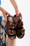 Talya Daily Orthopedic Women's Double Buckle Slippers