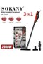 Vacuum Cleaner,3 IN 1 Handheld Stick Vacuum Cleaner with Dust Bag Capacity,Ideal for Home, Car, Hard Floor, Carpet, Pet Hair,2600w,SK-13034