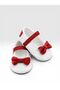 Baby First Step Shoes Fabric Orthopedic Non-Slip Bottom Sole with Bow and Velcro Tape Zest Model - 4
