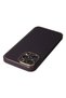 Ilkeshop New iPhone 13 Pro Max Case Coco Leather Silicone Cover - (195834) Deep Purple - 3