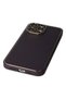 Ilkeshop New iPhone 13 Pro Max Case Coco Leather Silicone Cover - (195834) Deep Purple - 4