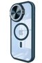 Ilkeshop New iPhone 15 Pro Max Case Telescope Lens Magsafe Silicone Cover (200956) - Navy Blue